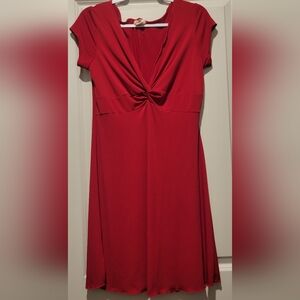 Love Rocks Little Red V-Neck Dress